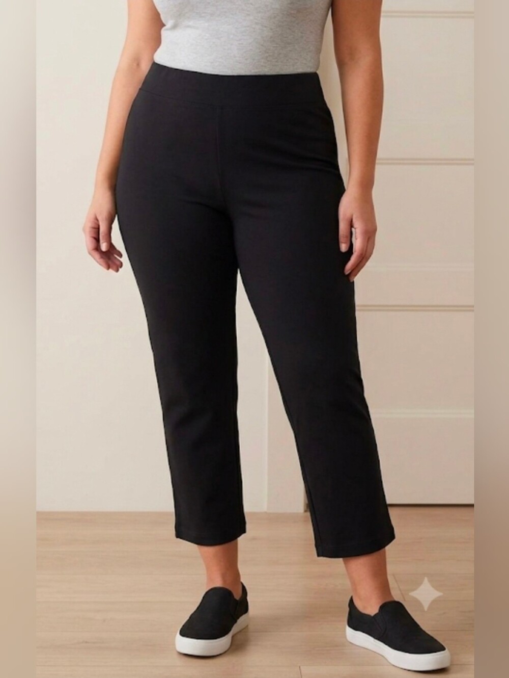 Quince Women Pants Ultra-Stretch Ponte Kick Flare Pant Black Size Large